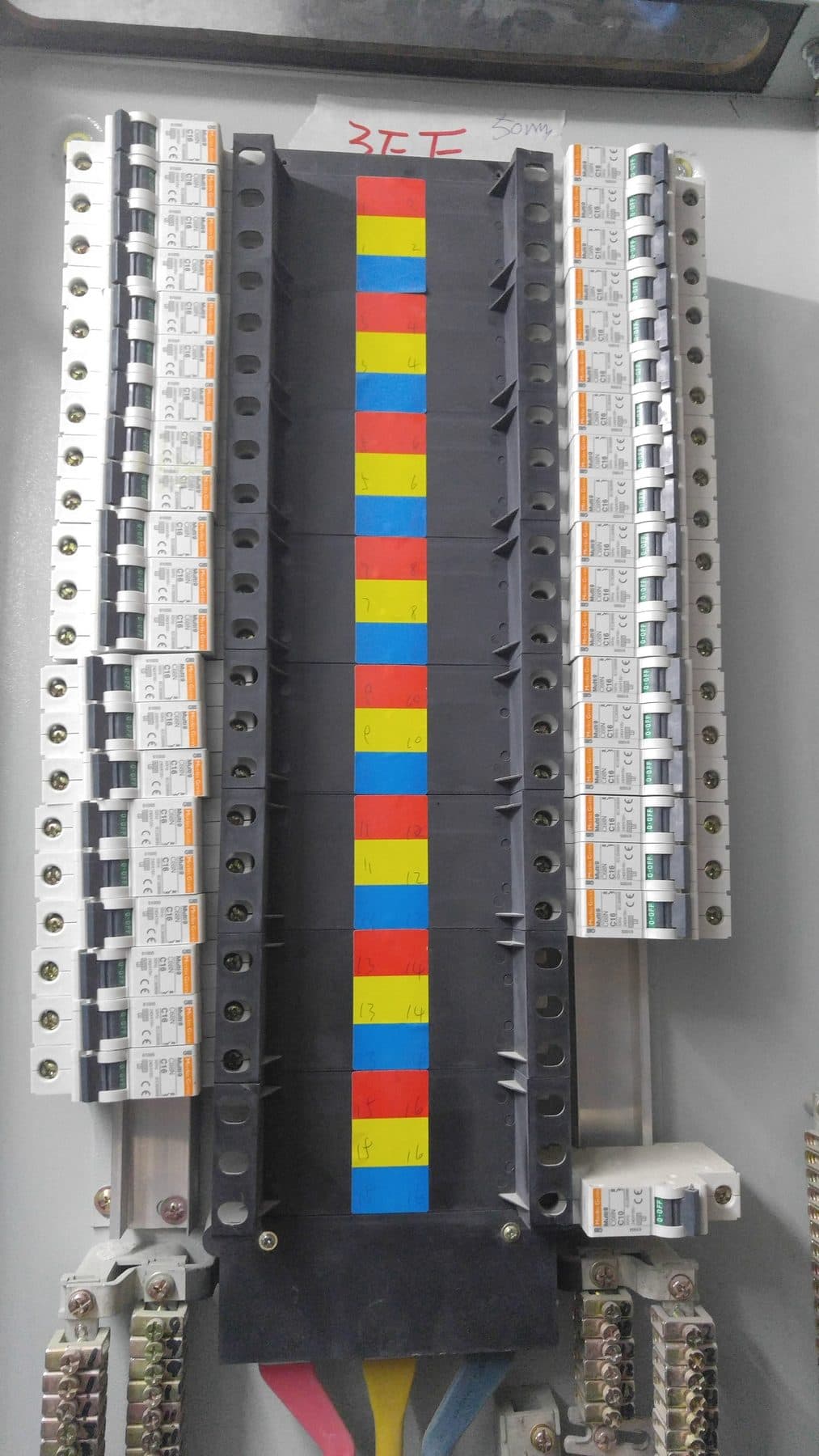 3ET Distribution Board — 3ET distribution board wiring, construction progress