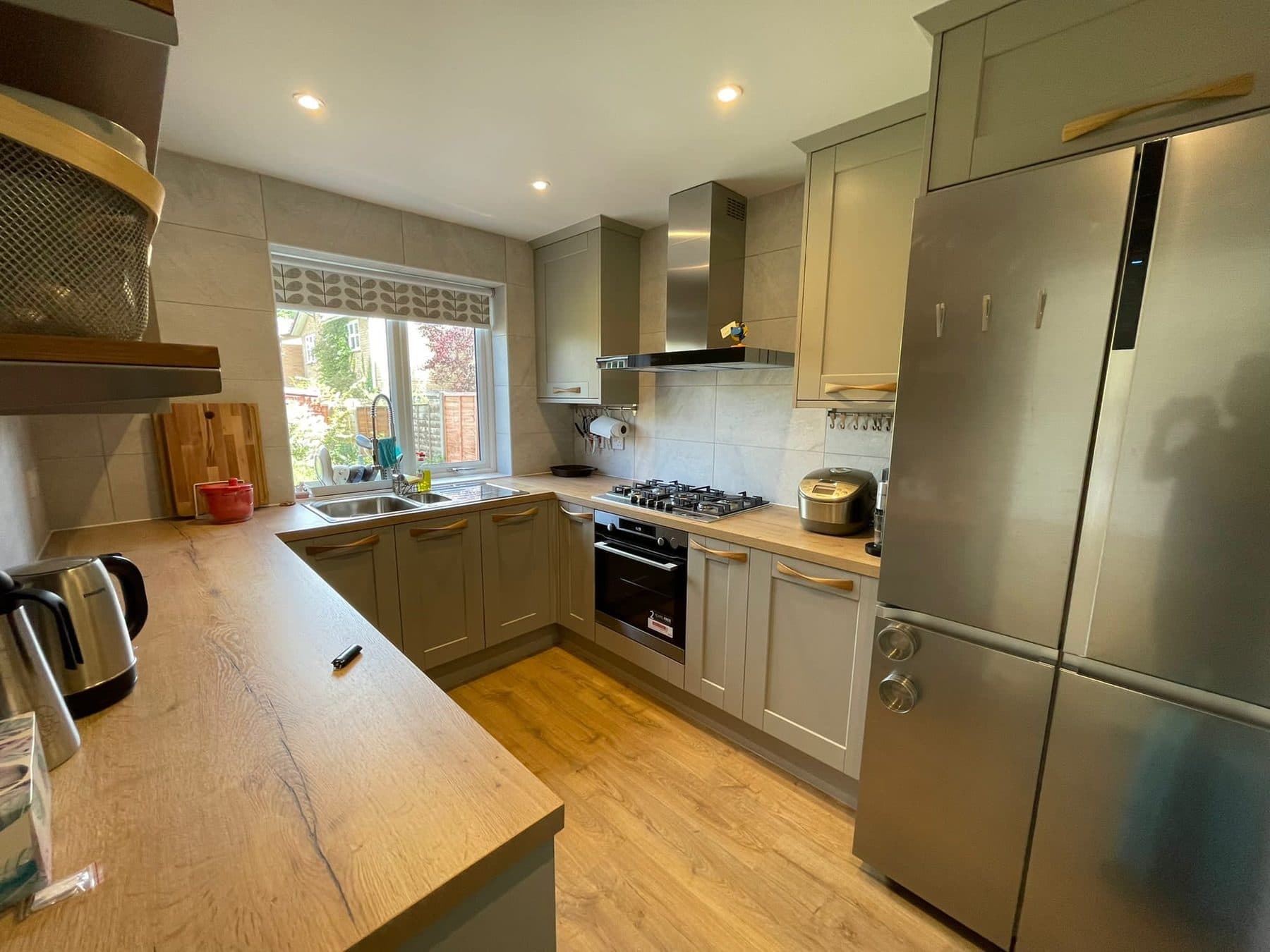 B93 — Completed Kitchen Wide View, completed showcase