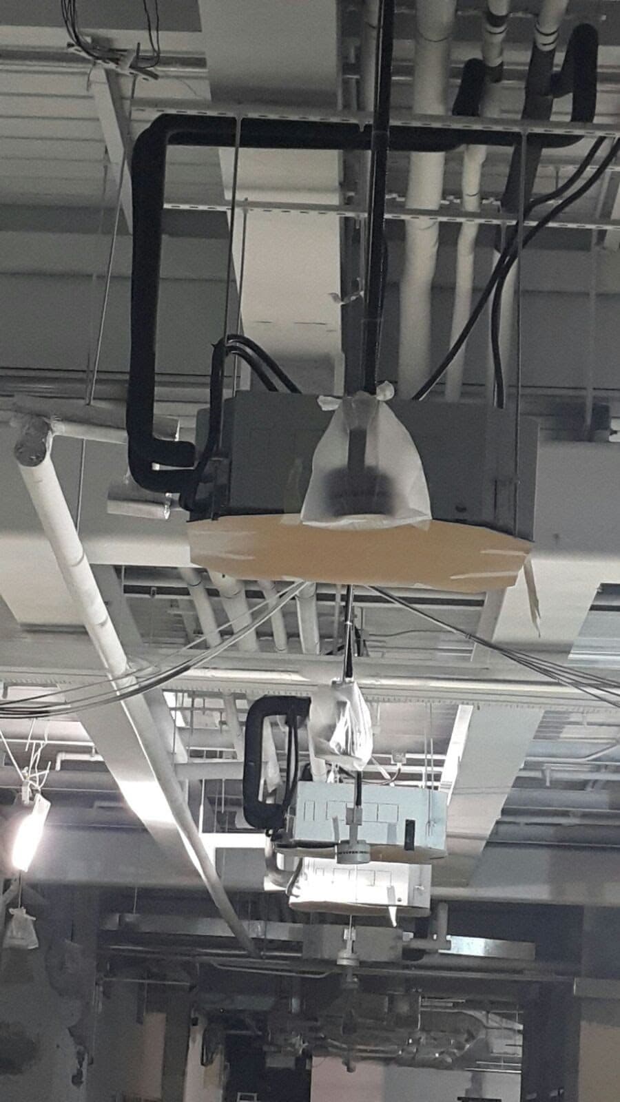 Gucci Fitout — ceiling services, construction progress