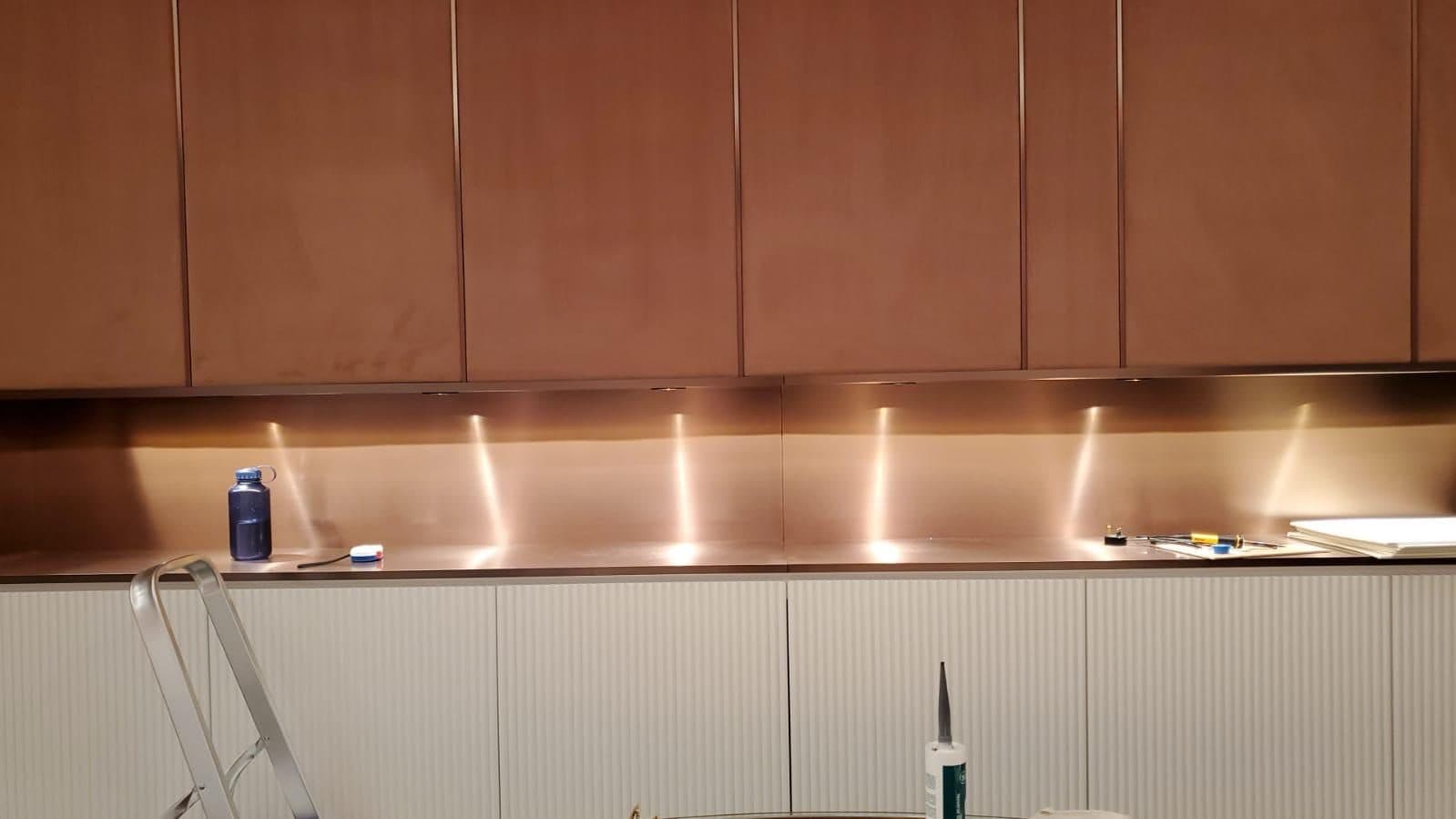 Jewellery Company — wall cabinet fitout, construction progress