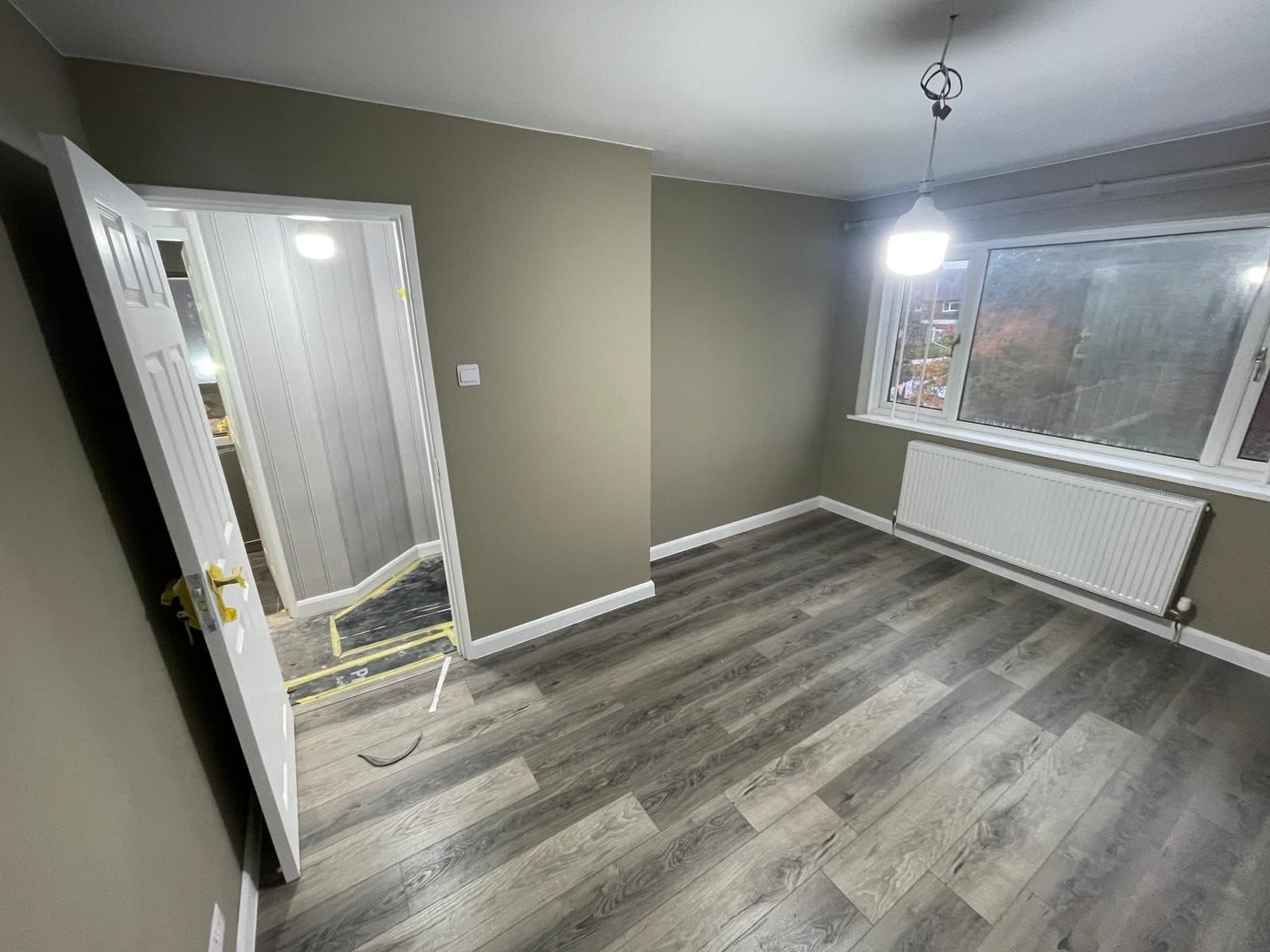 B36 — Olive rear room, construction progress