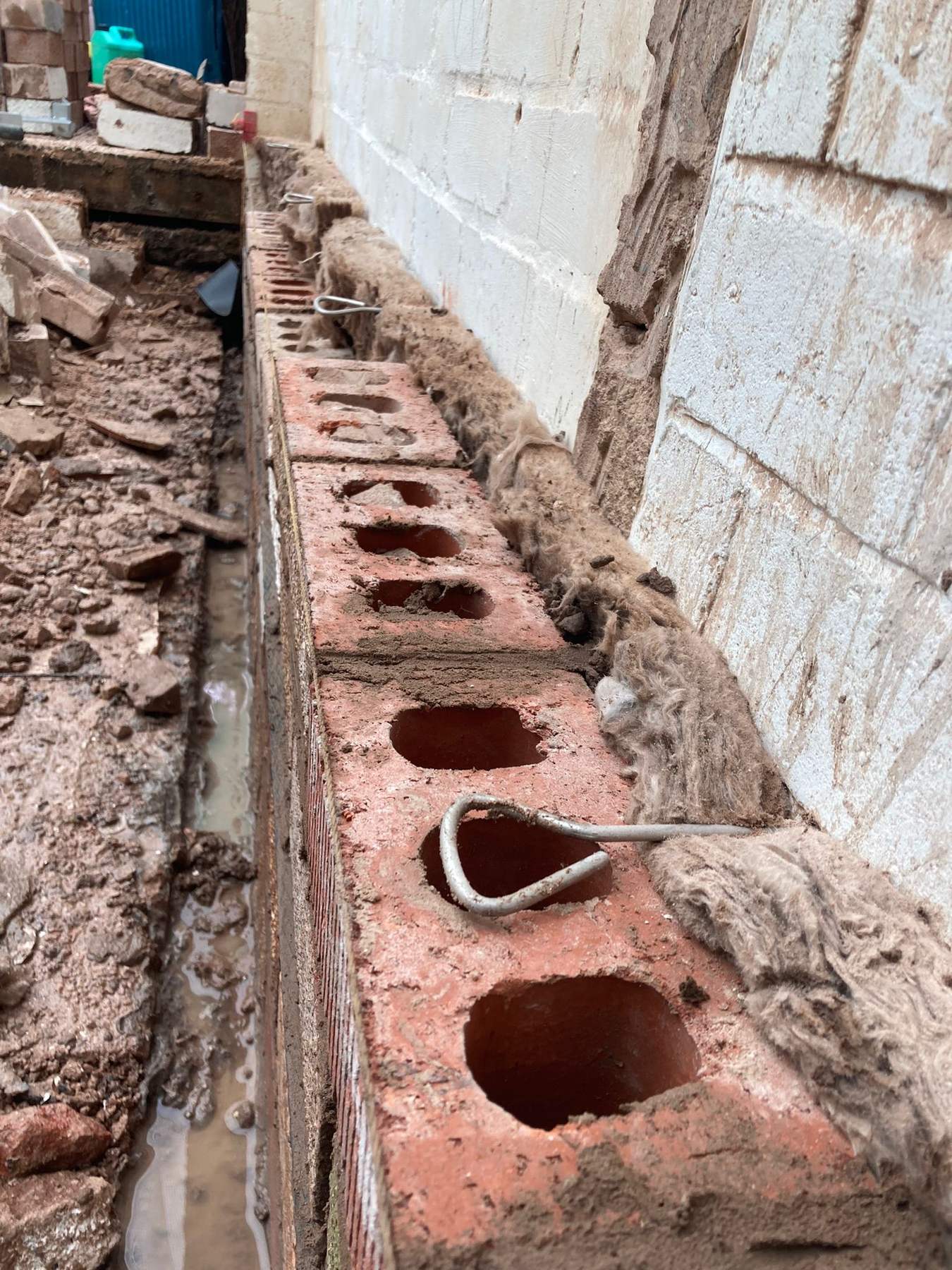 B76 — Boundary base preparation, construction progress