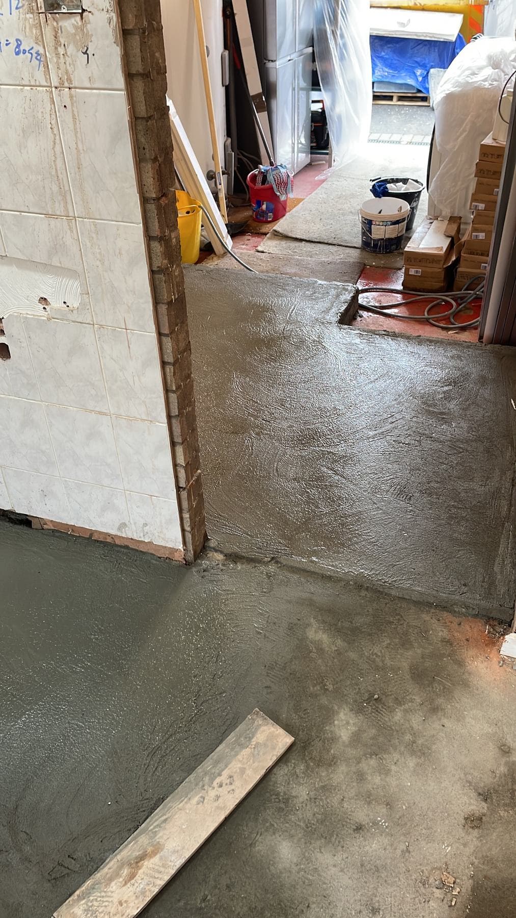 B93 — Utility Threshold Floor Levelling, construction progress