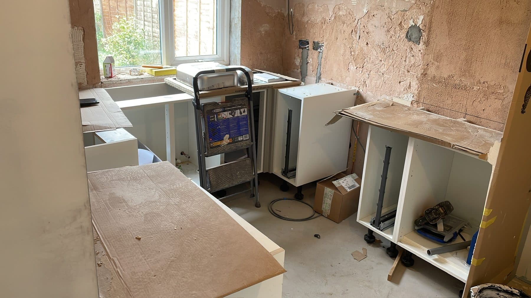 B93 — Kitchen Cabinet Installation, construction progress