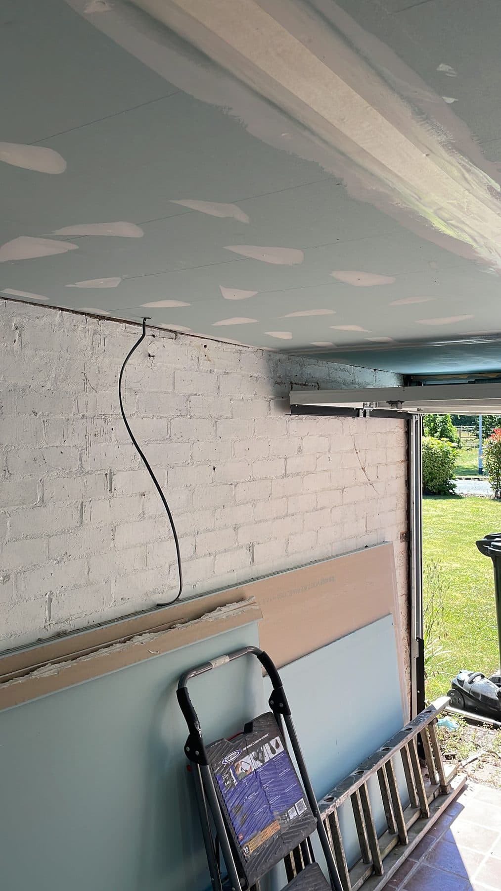 WS13 — Garage Ceiling Boarding, construction progress