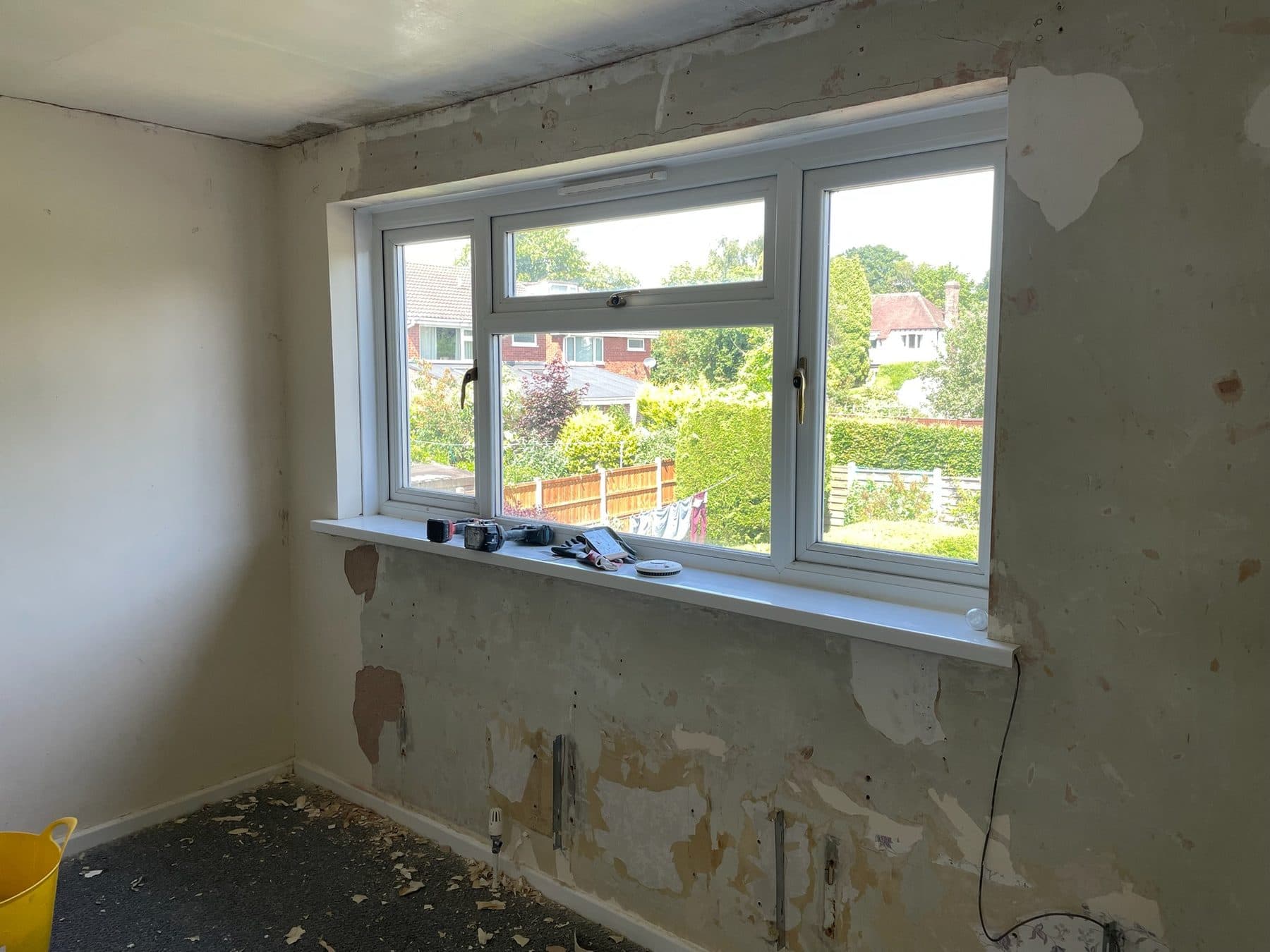 WS13 — Rear Bedroom, construction progress